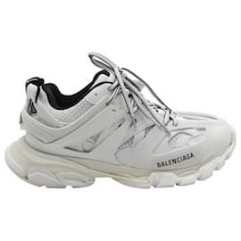 Balenciaga-Balenciaga Track Sneaker in White Polyurethane-White