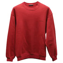 Balenciaga-Balenciaga Copyright Sweatshirt in Red Cotton-Red
