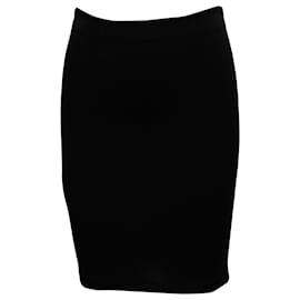 Prada-Prada Pencil Skirt in Black Viscose-Black