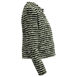 Iro-Iro Emotion Tweed-Jacke aus schwarzer Wolle-Schwarz