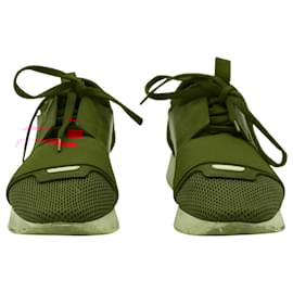 Balenciaga-Balenciaga Race Runner Sneakers in Red Suede-Red