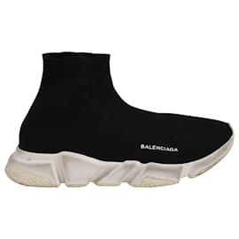 Balenciaga-Balenciaga Speed Sneakers in Black Nylon-Black