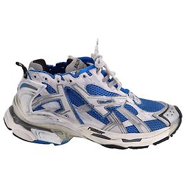 Sneaker Balenciaga Caged Runner in Nylon Blu Blu