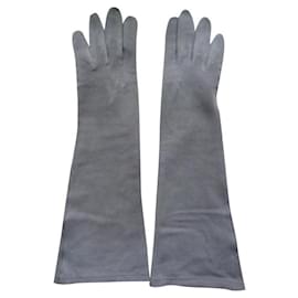 Hermès-Gloves-Grey