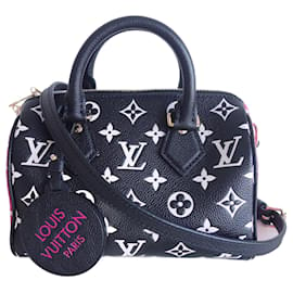Louis Vuitton-VUITTON SPEEDY BAG 20-Black,Pink,White