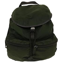 Prada-PRADA Backpack Nylon Khaki Auth bs2520-Khaki