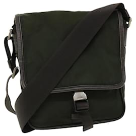 Prada-PRADA Shoulder Bag Nylon Khaki Auth ki2478-Khaki