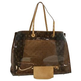 Bolsa de ombro LOUIS VUITTON Monogram Vinil Cabas Cruise M50500 LV Auth ar7747b Marrom