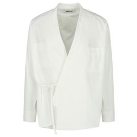 Autre Marque Camicia kimono in cotone Ambush Bianco