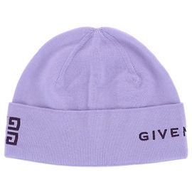 bordado Givenchy 4gorro de lã com logo G Roxo