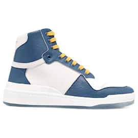 Saint Laurent-Saint Laurent - Baskets montantes colour block-Blue