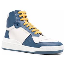 Saint Laurent-Saint Laurent - Baskets montantes colour block-Blue