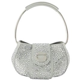 Coperni Pochette pour bague ornée de cristaux en argent Argenté Métallisé