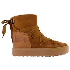 See by Chloé Charlee Boots in Brown Leather/Shearling Brown