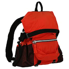 Bottega Veneta-Bottega Veneta Nylon Backpack-Orange