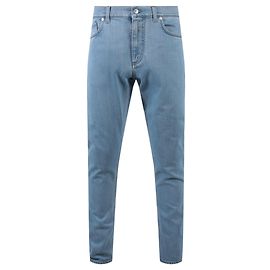 Burberry Light Wash Slim Denim Jeans Blue