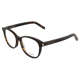 Saint Laurent-Saint Laurent Round-Frame Acetate Sunglasses-Brown
