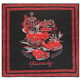 Sciarpa di seta con scialle per auto Motel Givenchy Nero