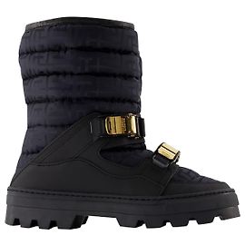 Balmain Botas Monogram Après Ski de nailon negro Otro