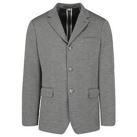 Burberry Single-Breasted Wool Blazer Grey