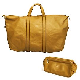 Bolsa de viagem dobrável e bolsa de higiene Longchamp Le Pliage bege Bege
