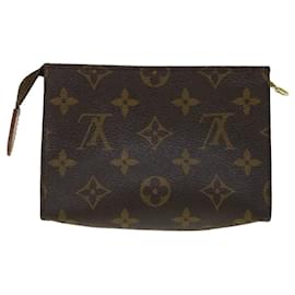 Louis Vuitton-Louis Vuitton Monogramm Poche Toilette 15 Beutel M.47546 LV Auth ar7779b-Monogramm