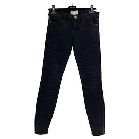 Jeans Moto Ankle Current Elliott Neri Cotone Nero