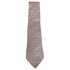 Hermès-Hermes silk tie blue squares-Multiple colors