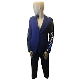 Autre Marque-Kaos sequinned suit-Blue