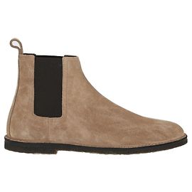 Saint Laurent Botas Chelsea de camurça Oran Bege