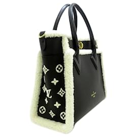 Louis Vuitton-Louis Vuitton Black Monogram On My Side MM-Black,White