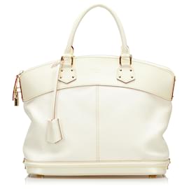 Louis Vuitton-Louis Vuitton White Suhali Lockit MM-White