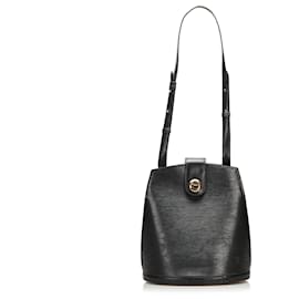 Louis Vuitton-Louis Vuitton Black Epi Cluny -Black