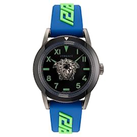 Versace-Versace V-Palazzo Silicone Watch-Grey