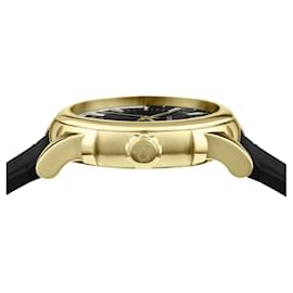Versace-Versace GMT Montre à bracelet vintage-Doré,Métallisé