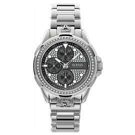 Versus Versace 6Reloj multifunción de cristal E Arrondissement Plata Metálico