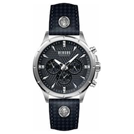 Versus Versace-Versus Versace Chrono Lion Modern Round Chronograph Watch-Silvery,Metallic