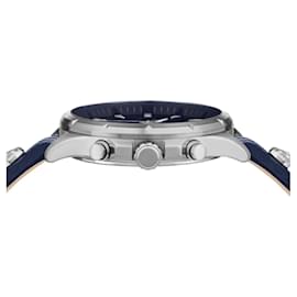 Versus Versace-Versus Versace Chrono Lion Modern Round Chronograph Watch-Silvery,Metallic