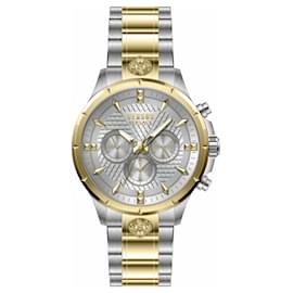 Versus Versace-Versus Versace Chrono Lion Modern Round Chronograph Watch-Metallic