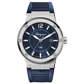 Salvatore Ferragamo F-80 watch Metallic