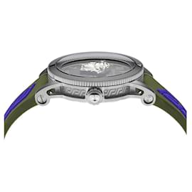 Versace-Versace V-Palazzo Silicone Watch-Silvery,Metallic