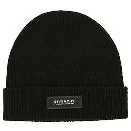 Gorro de lã canelado Givenchy Preto