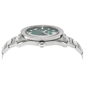 Versace-Versace Greca Dome Bracelet Strap-Silvery,Metallic