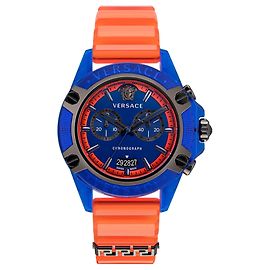 Versace Icon Montre chronographe active Bleu