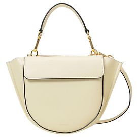 Wandler Mini Bolsa Hortensia em Couro Bege Bege