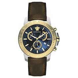 Versace-Versace New Chrono Strap Watch-Metallic
