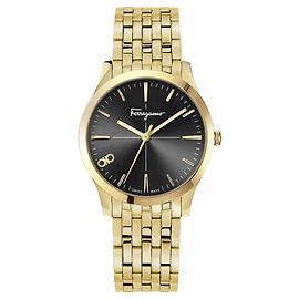 Salvatore Ferragamo Ferragamo Slim Formal Watch Golden Metallic