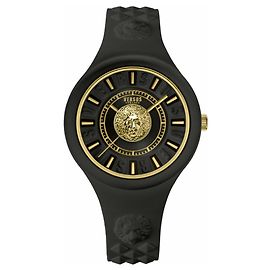 Versus Versace Fire Island Lion Strap Watch Black