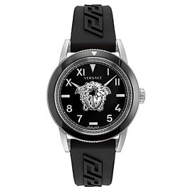 Reloj de silicona Versace V-Palazzo Plata Metálico