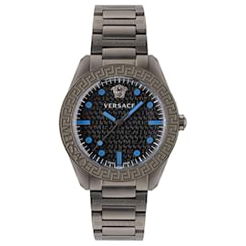 Versace-Versace Greca Dome Bracelet Strap-Grey